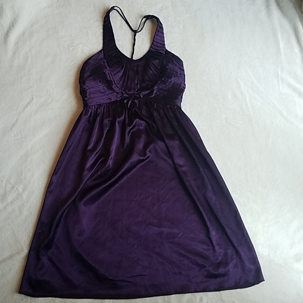 Plum wedding guest dress